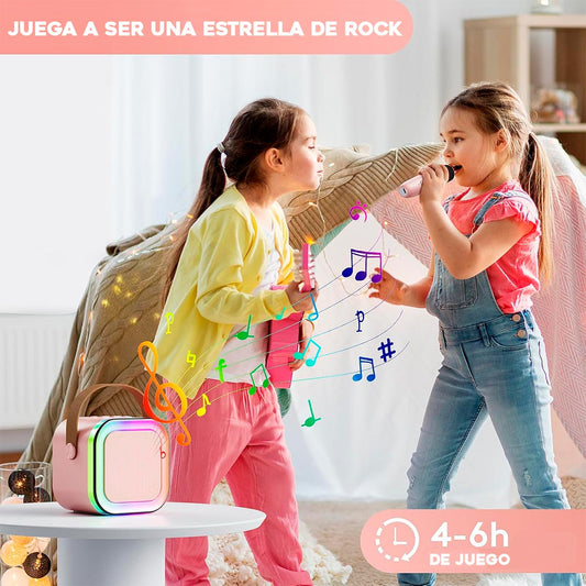 Mini Karaoke Infantil + 2 Microfonos