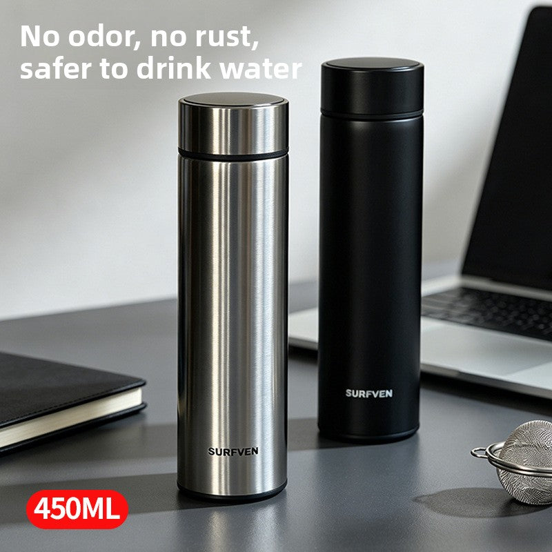 Intelligent temperature stainless steel thermos cup