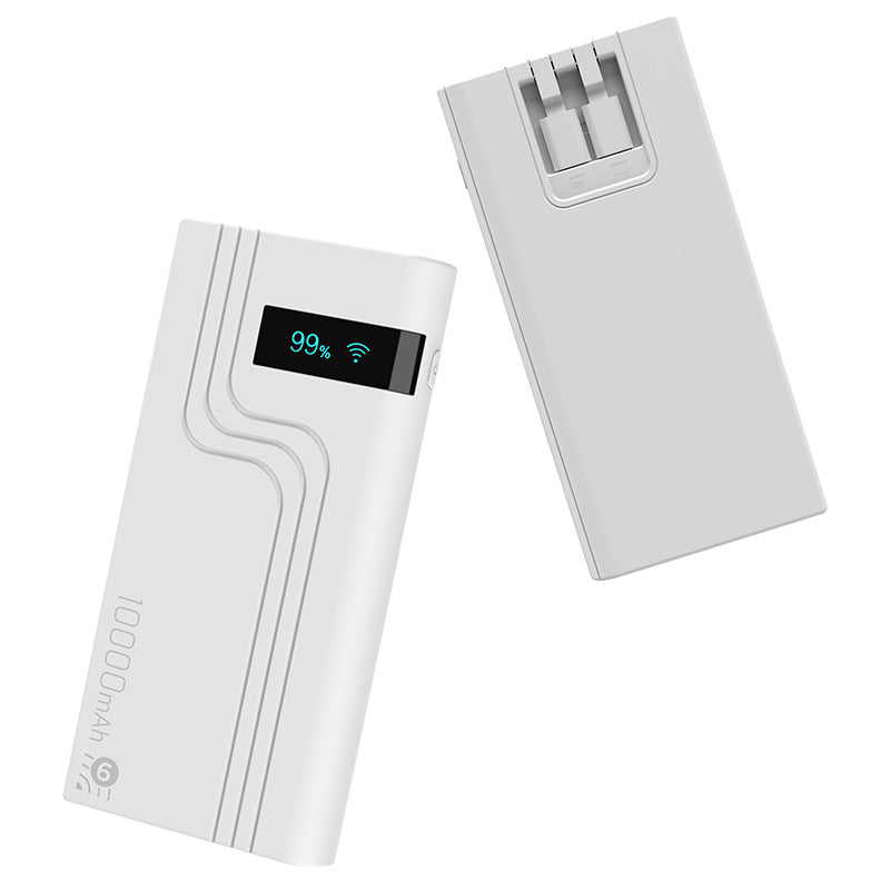 Portable WiFi Router with Power Bank and Built-in Cable