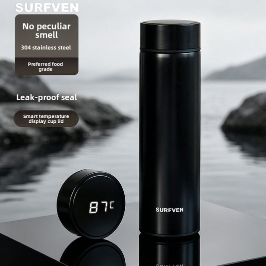 Intelligent temperature stainless steel thermos cup