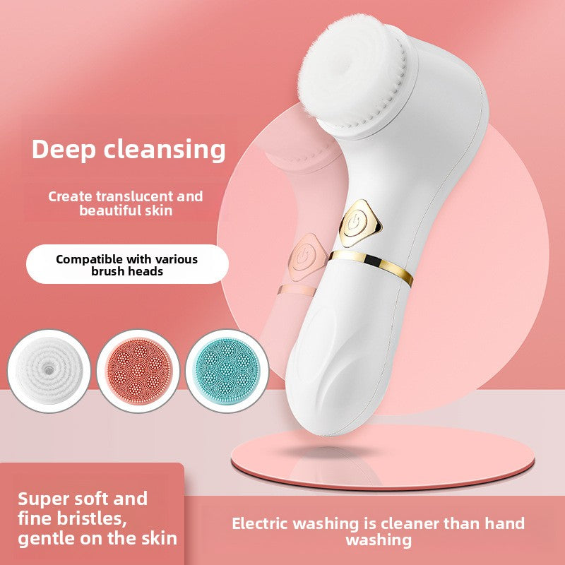 Silicone facial cleansing brush