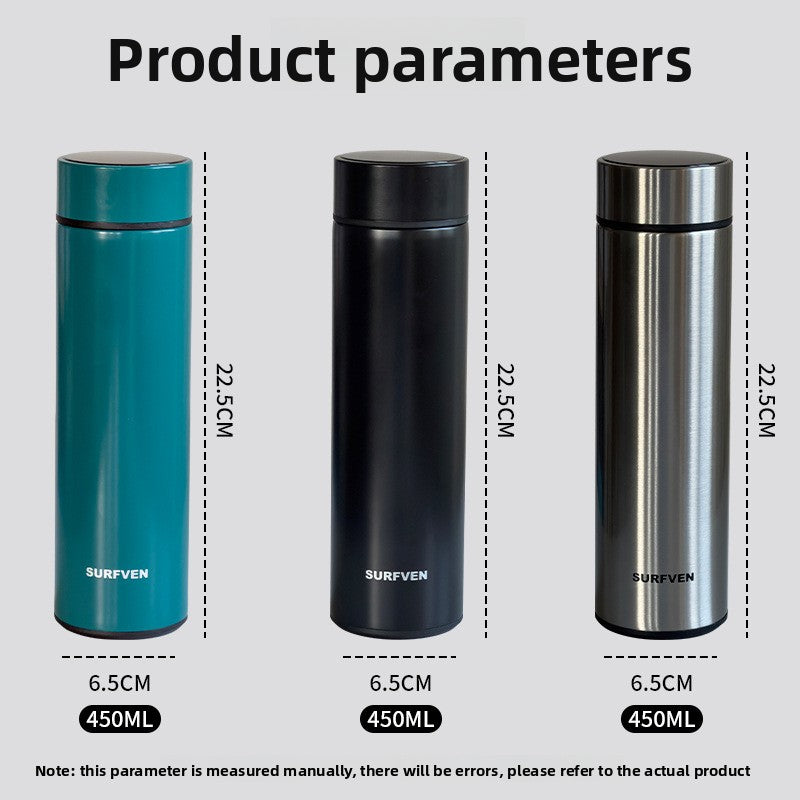 Intelligent temperature stainless steel thermos cup